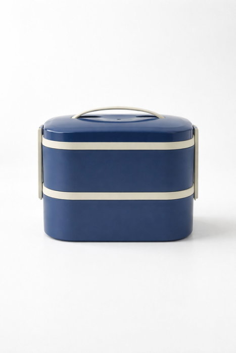 Hermia Caja de Almuerzo de Acero Inoxidable Azul Marino 1300 ml